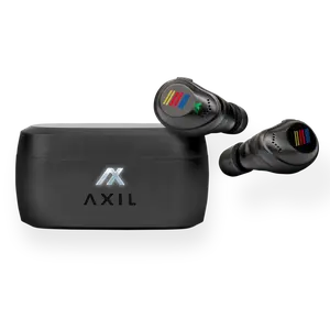AXIL XCOR NASCAR True Wireless Earbuds Bluetooth 5.2 — HearPRO Buds with Touch Control & ANC — Hearing Protection, Dust & Water Resistant, Wind Resistant — Digital Audio Stream Device