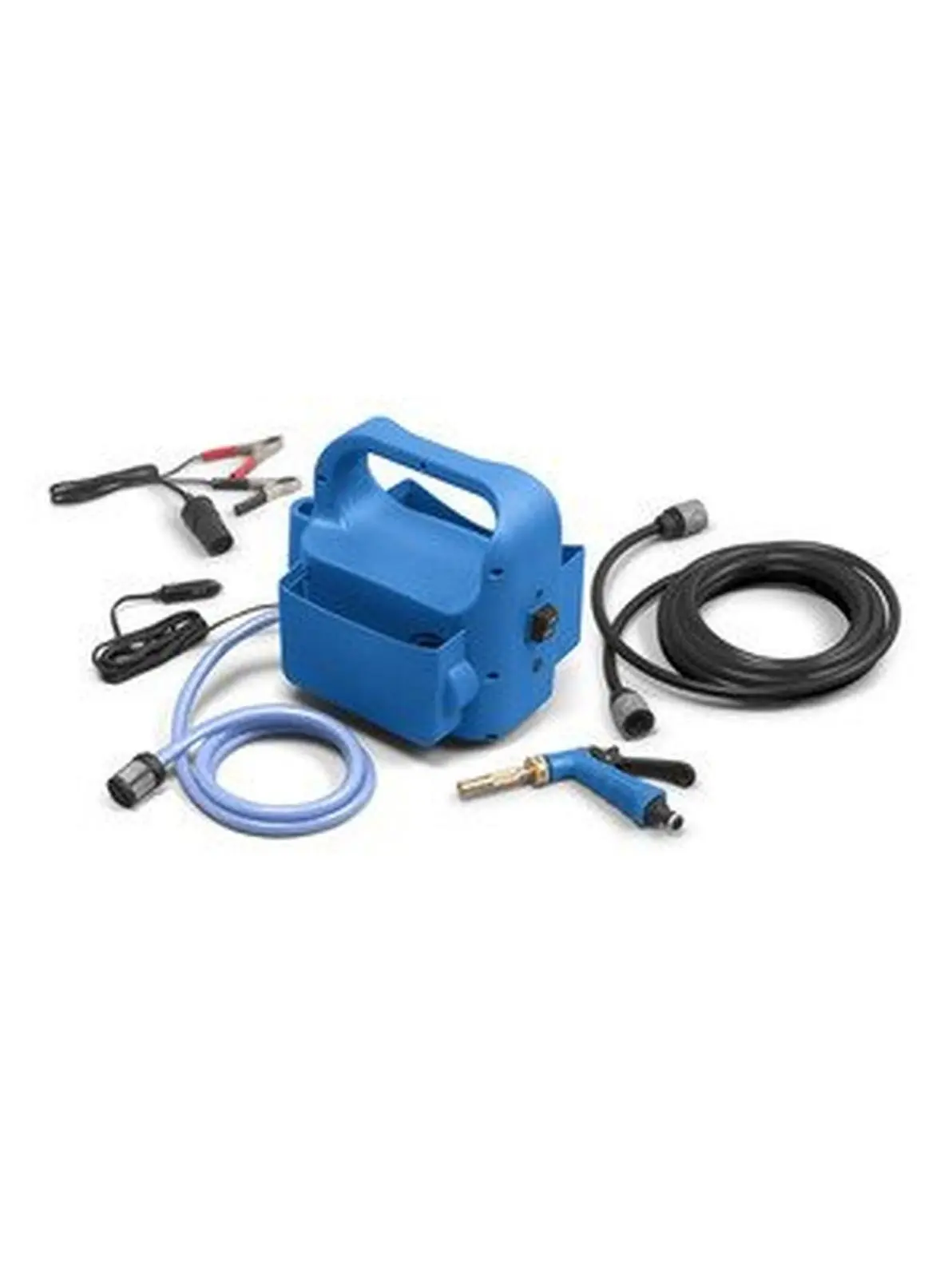 Trac Outdoor Products T10068 Portable Washdown Pump Kit with Filter, Quick Connect, 19.7 ft Hose, for Oceans Kayaking Water Sports, 1 Kit, 12V, Self Priming, Full Kit
