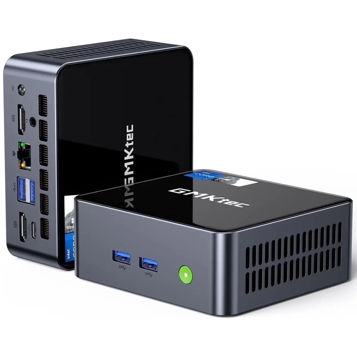 Gaming Mini PC, 16GB DDR4 RAM 1TB SSD, Intel Core i7-1185G7 (up to 4.8 GHz) , Intel i226V RJ45 2.5G USB4.0 Desktop Mini Computers WiFi 6, BT 5.2/ DP, HDMI, NucBox M2 Pro S