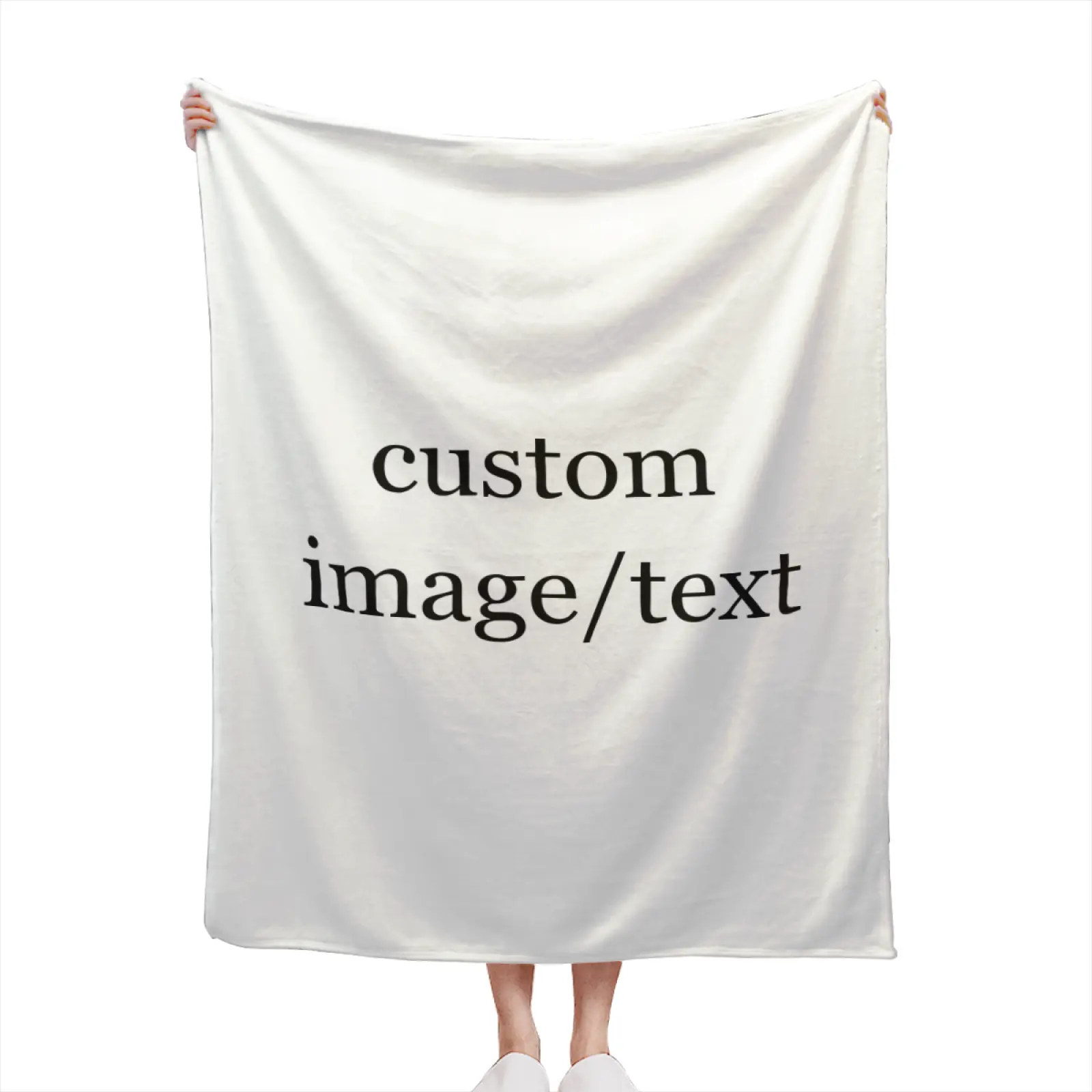 BARLEY ONE Click “Shop Chat”, Send Photos, Custom Photo Blanket with Text, Fast Next Day Shipping, Personalized Pictures Flannel Throw, Blanket for Husband, Wife, Boyfriend, Girlfriend, Perfect Valentine's Day, Birthday, Father's Day, Mother's Day Gift
