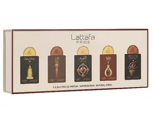 (5pc Gift Set) Art of Arabia III, Ajwaa, Al Qiam Gold, Masa, + Brioche Vanille by Lattafa Pride Mini 5 x 20ml Signature Scent Perfume