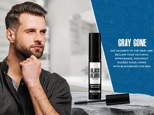 1pk Blackbeard for Men Instant Beard Color Hypoallergenic Beard Dye Alternative