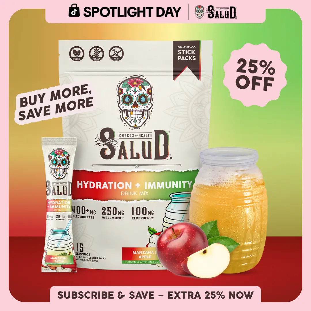 Salud 2-in-1 [Hydration + Immunity - Manzana | Apple] Agua Fresca