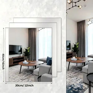 Available in two types: acrylic hard mirror tile stickers and flexible plastic mirror stickers,in multiple sizes.Flexible frameless wall decoration suitable for children's rooms,home décor,home gyms,and indoor use.