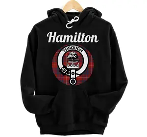 Hamilton Clan Scottish Name Coat Of Arms Tartan Hoodie, Sweatshirt, T-Shirt