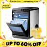Antarctic Star Compact Nugget Ice Machine - 1.2kg Capacity, 10-15min Quick Making, 45Lbs/Day, 1.8L, Dual-Door Visual Design, Self-Cleaning, 24H Timer, Enhanced Insulation, LED Controls, Ice Cubes Maker for Home/Office Kitchen Appliances,techvibes