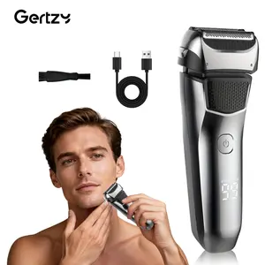 GERTZY  Men's Electric Shaver Gertzy, Painless Precision Shaver, Rechargeable Dual-Edge Trimmer, Perfect Gift for Boyfriend Husband Friends, Ideal for Holiday Christmas Birthday
