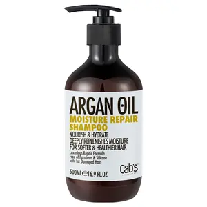 Cab's Argan Oil Shampoo Conditioner for All Hair Types for Nourish Therapy Color Protectant Silicone Free Haircare Moisture Luxury Gentle Repair