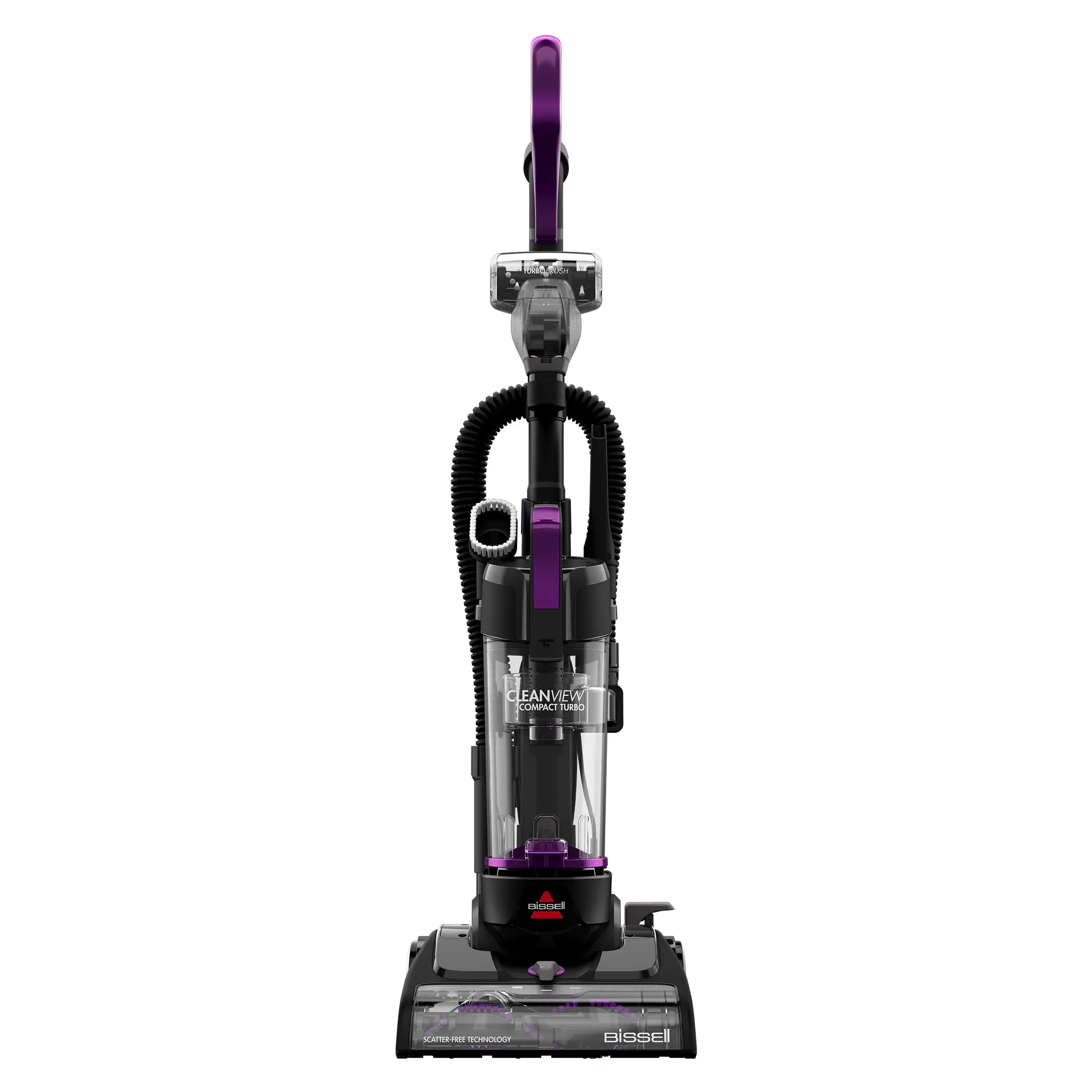 BISSELL CleanView Compact Turbo Bagless, Corded, Compact Vacuum, Lightweight, Scatter-Free Technology, Extension Wand, Model 3437