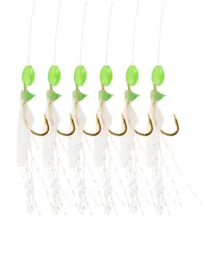 BLUEWING Sabiki Rigs 2pcs with Hook White Baits Rigs #8