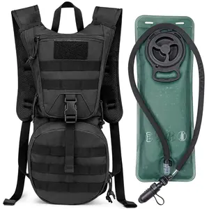 G4Free Tactical Hydration Packs Helmet Water Backpacks with 3L BPA Free Bladder Kids Adults for Hiking Cycling Running Skiing Walking and Climbing(Black)