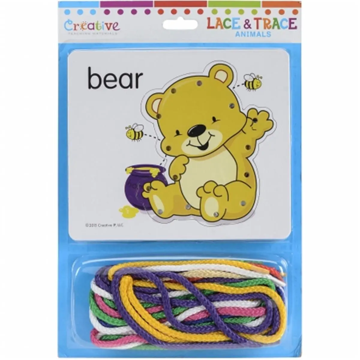 212 MAIN Plastic Lace & Trace Animal Set, Cat Toy Teaching Supplies for Creative Pet Enrichment