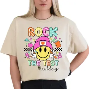 Rockk The Test Tshirt, Testing Day Shirt , Don't Stress Just Do Your Best Shirt