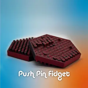 Push Pin Fidget 3D Printed Decor - Stress Relief Toy