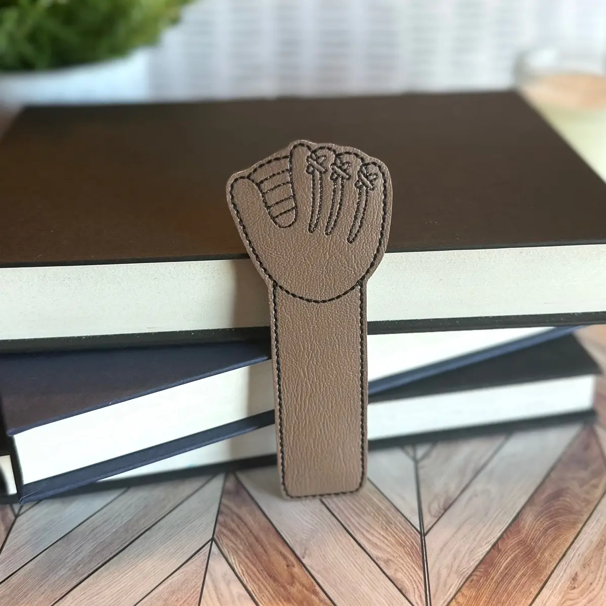Baseball Glove Embroidered Bookmark