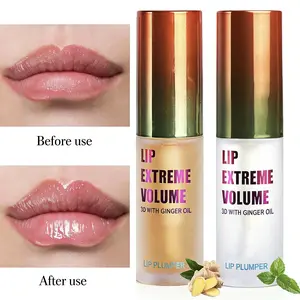 Lip Plumper Set – Long-Lasting Plumping Lip Oil Serum with Instant Volume Boost, Plumping Lip Gloss & Lip Enhancer, Moisturizing Lip Oil for Dry Lips, Enhances Elasticity and Smooths Fine Lines, Perfect Christmas Gift
