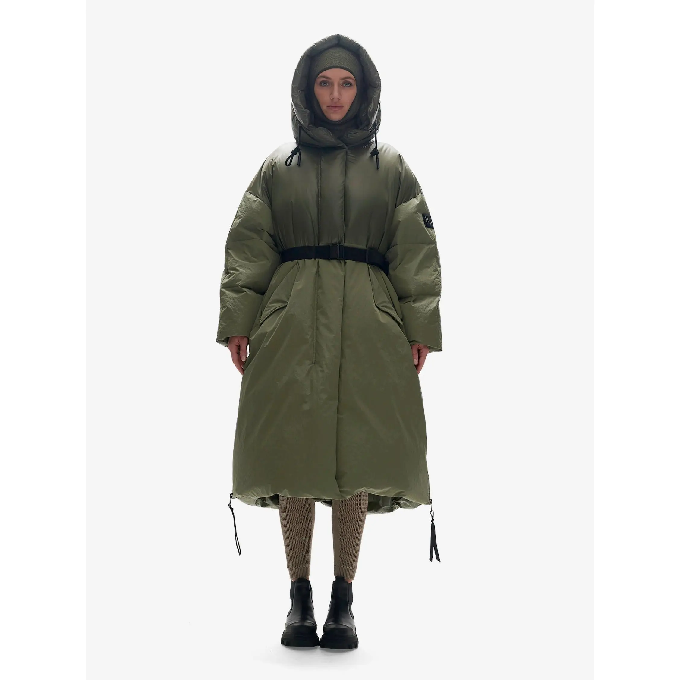 Long Down Puffer - Stone Green