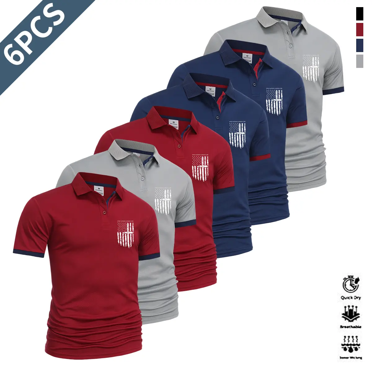 Red-Gray-Blue-Red-Gray-Blue