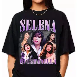Selena Shirt, Selena Quintanilla T-Shirt, Retro Unisex Rifle Grunge Graphic Album