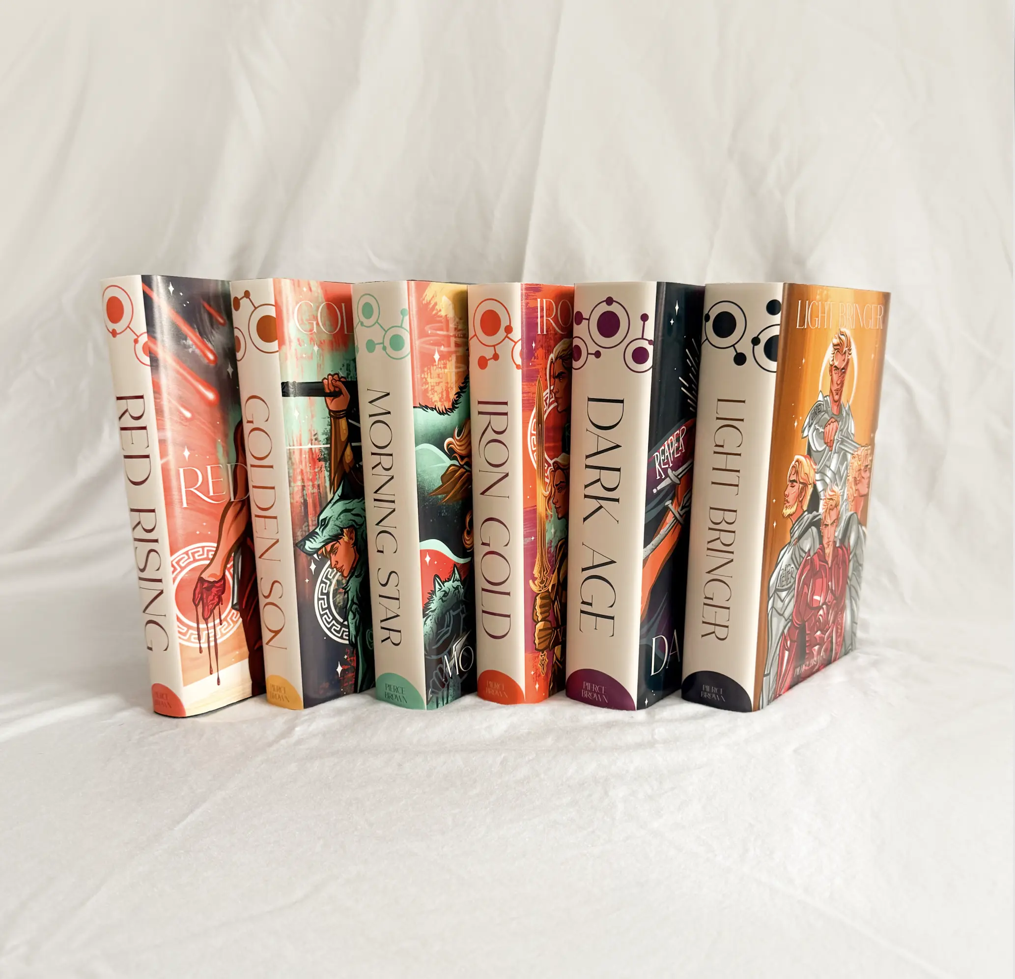 Red Rising Dust Jackets Full Set