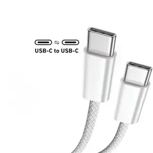 New Type-C Fast Charging Data Sync Cable, 60w Quick Charger, Compatible with iPhone 16 Pro Max/15, Samsung S24, iPad, Macbook, Durable High-Efficiency Data Transfer