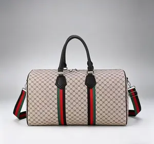 Classic Monogram Weekender Bag for Women, Waterproof Large Capacity Travel Duffel Bag, Carry On Overnight Bag for Weekend Getaway Gym Travel