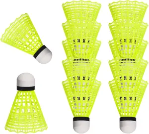 12 Pack Nylon Badminton Shuttlecocks Badminton Birdie Balls with Great Stability and Durability,Shuttlecock Indoor Outdoor Sports Hight Speed Training