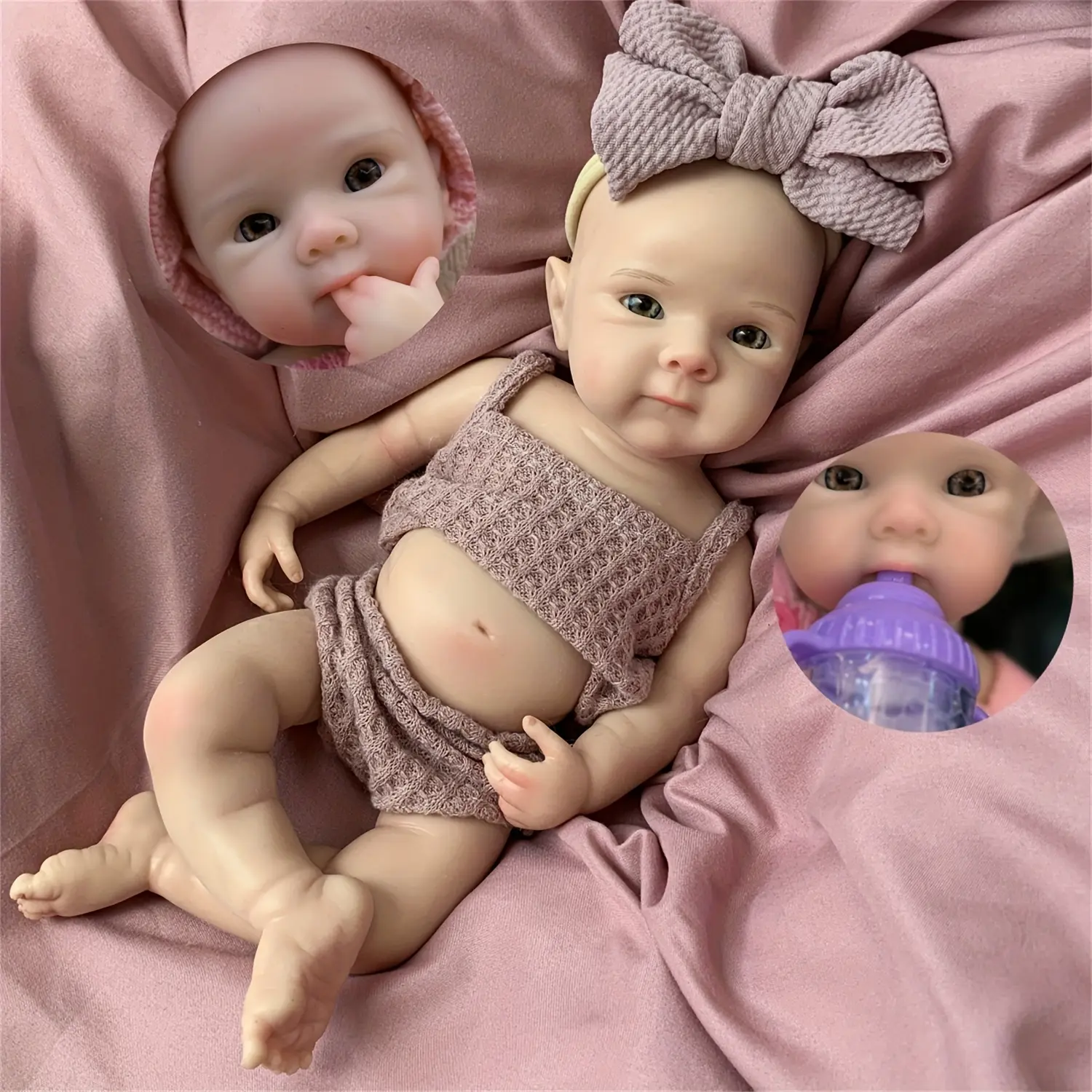 Reborn Baby Doll 13 Inch Full Body Soft Silicone Lifelike Newborn