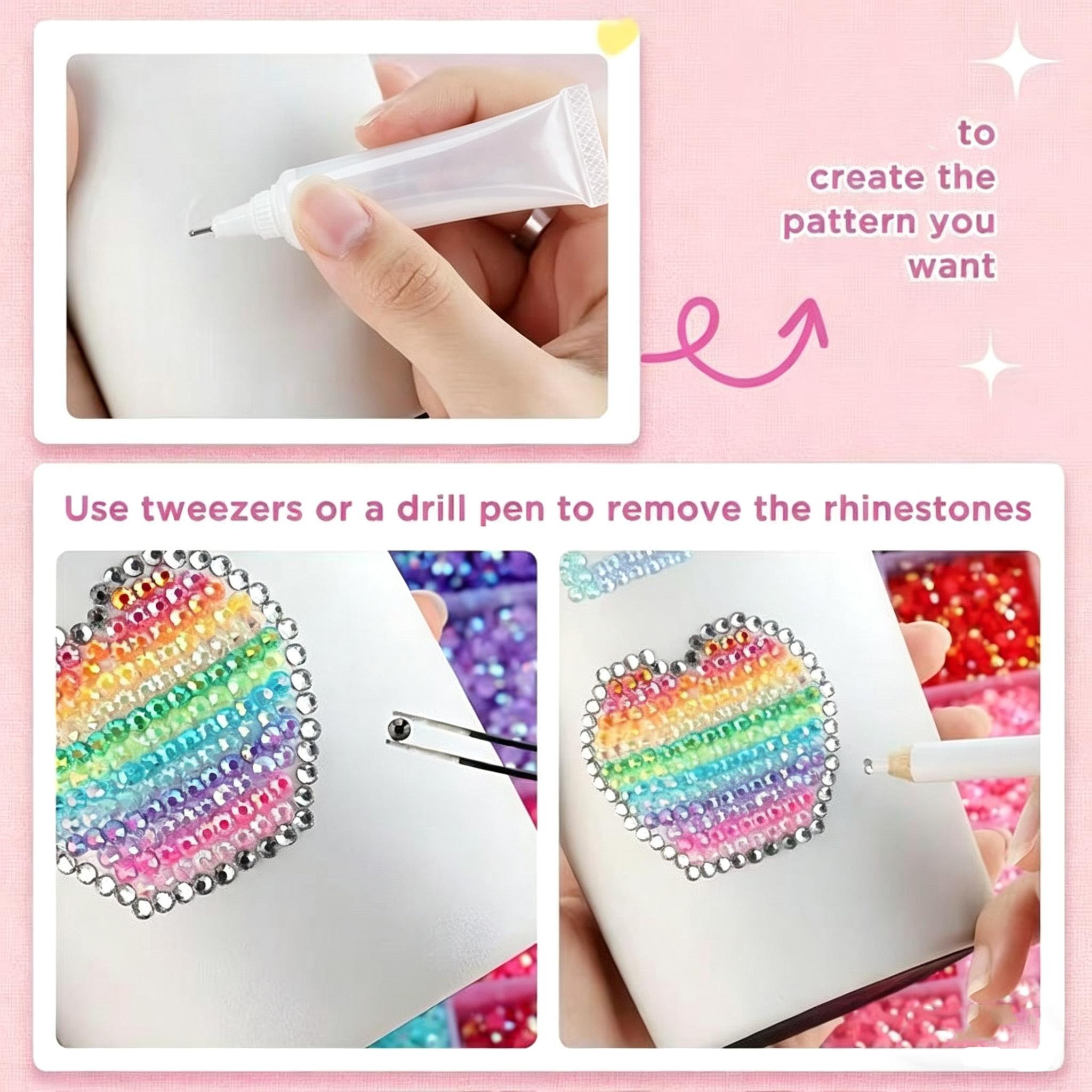 28Colors 3mm Jelly Flatback Rhinestones,DIY bedazzling kit, Bedazzling Kit with Nail Art, Shoes & DIY Diamond Art.Gem DIY Bedazzling Kit with Mixed Resin Rhinestones & Tweezers,Pick up Pen and Gifted Tools for DIY Makeup Supplies