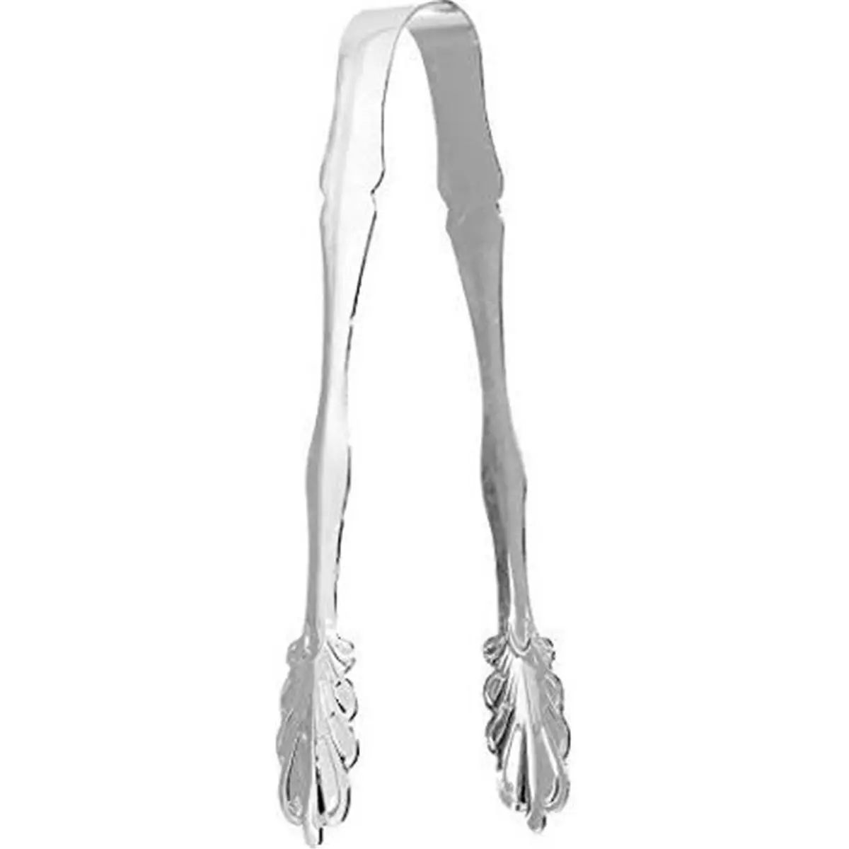 212 MAIN Silver Stainless Steel Ice Tongs - Kitchenware Bar Utensils with Separated Teeth