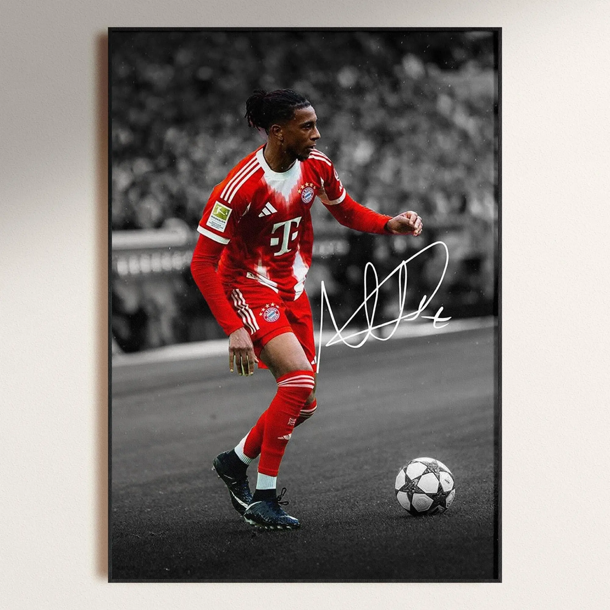 Michael Olise Poster Signed Football Poster, Soccer Decor Download( Unframed - Print Only )