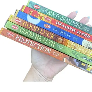 HEM Metaphysical Incense Bundle – Packs for Cleansing Protection & Luck Including Against Jealousy Dragons Blood The Moon Good Luck Good Health Protection