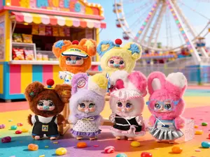 Jiimo 80% Rolling Amusement Park Series | 8+2 Hidden | Plush Blind Box