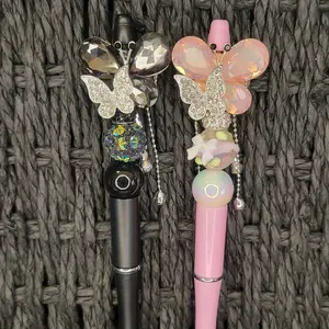 Blingy fancy butterfly dangle pen