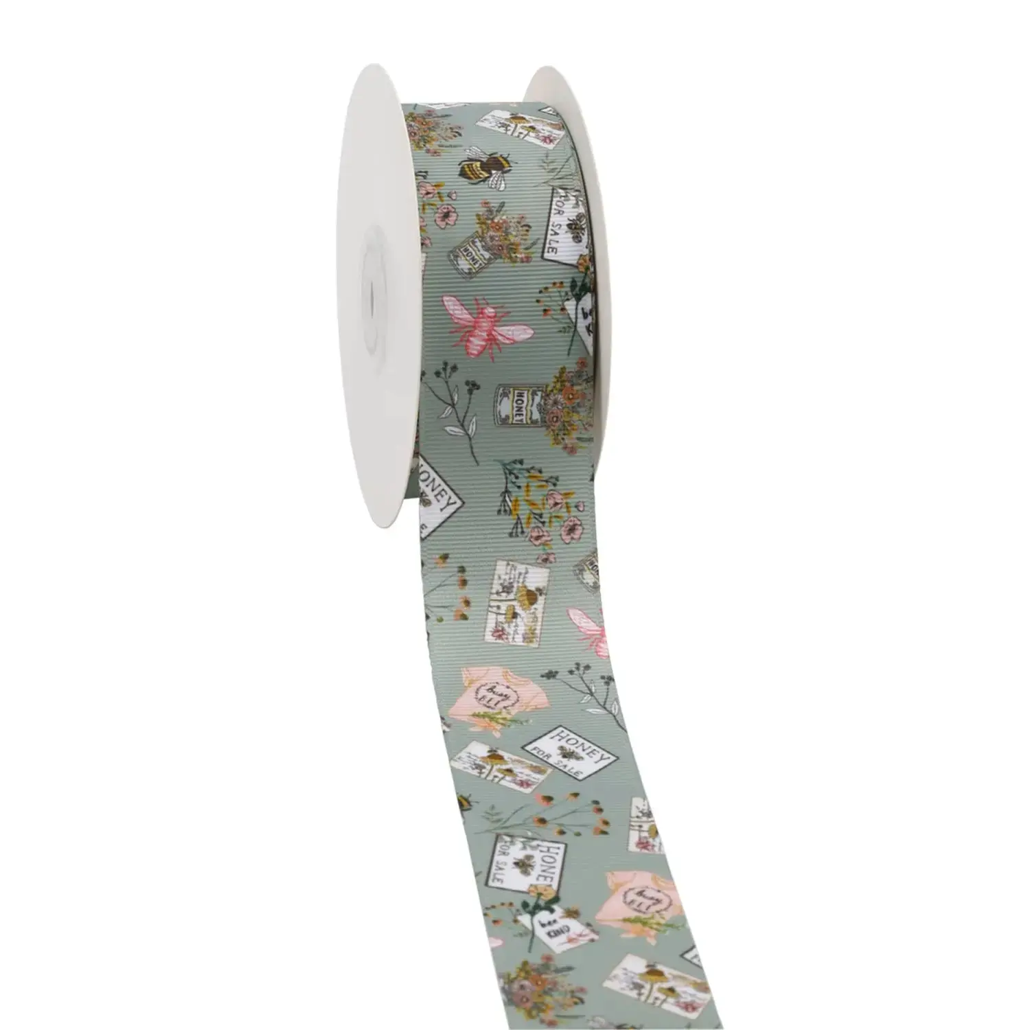 1 1/2" BEE KIND GROSGRAIN RIBBON
