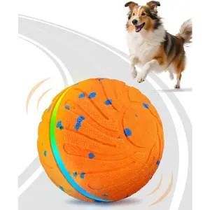 Smart Interactive Dog Balls Automatic Moving Ball for Medium and Large Dogs Motion Activated Rolling Rotating Bouncy Toy for Dog Enrichment Stimulation Aggressive Chewers Washable