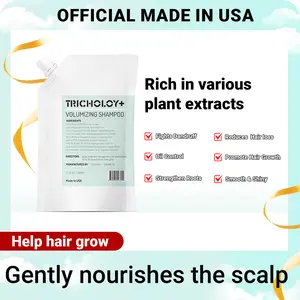 Tricholoy+ Anti-Hair Fall & Less Shedding & Volumizing Shampoo | Biotin, Arginine & Oleanolic Acid | Strengthens Roots | Promotes Hair Growth | Oil Control & Scalp Nourishment | 300ML 1 bag
