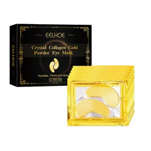 EELHOE Collagen Gold Eye Mask Elastic Care Firming Eye Wrinkles Eye Patch Overnight Dark Circles And Bags Collagen Moisturizing Eye Care Mask