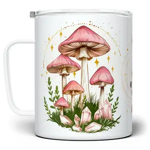 LOFTIPOP Celestial Mystical Mushroom Coffee Mug, Whimsical Cottagecore Nature Garden Cup, Designed and Printed in the USA by Loftipop