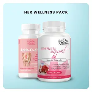 Her Wellness Pack | ApHr-O-dYte Female Probiotic & Prebiotic + Women's Support Healthcare Vitamin