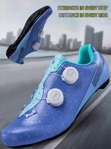 Unisex Cycling Shoes, Road Bike Bottom, Quick Lock Buckles, Breathable Pores, Lightweight, Sporty Style, All Seasons