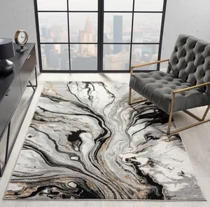 Sam's Rugs Ultra Soft Area Rug - Modern Abstract Design for Indoor Living Room & Bedroom - Stain Resistant, Easy to Clean