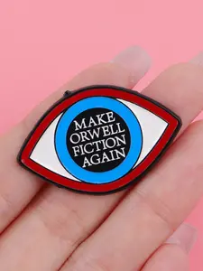 Unique Eye Design Enamel Brooch, Elegant Zinc Alloy Pin, French Pin, Collar Decoration, Backpack Badge, Clothing Accessory, Fashion Accessory, Casual Style, All Seasons Wear