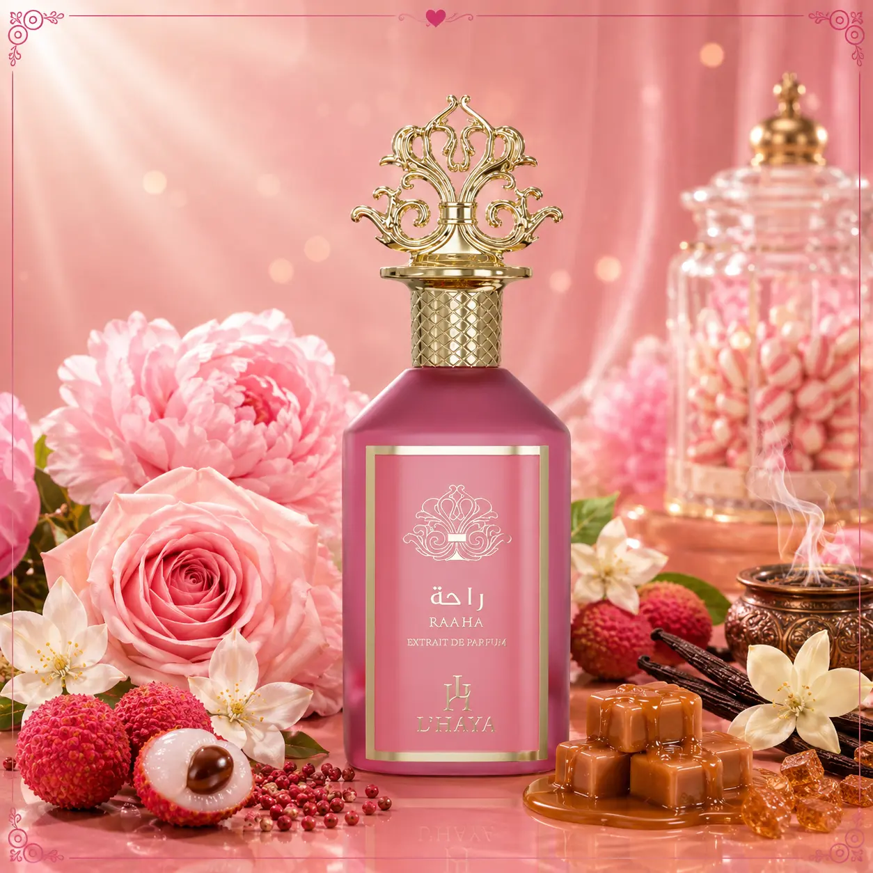 L’Haya – Raaha- Extrait de Parfum 3.4Fl.Oz, 3 To 3.9 Fl Oz, Single Item