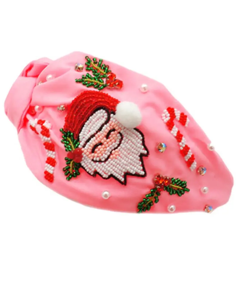 Santa Baby Seed Bead Headband