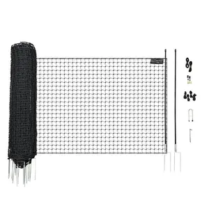 Black Multi-Use Non Electric Pet & Boundary Fencing - Ideal for Outdoor Pets, Goats, and more