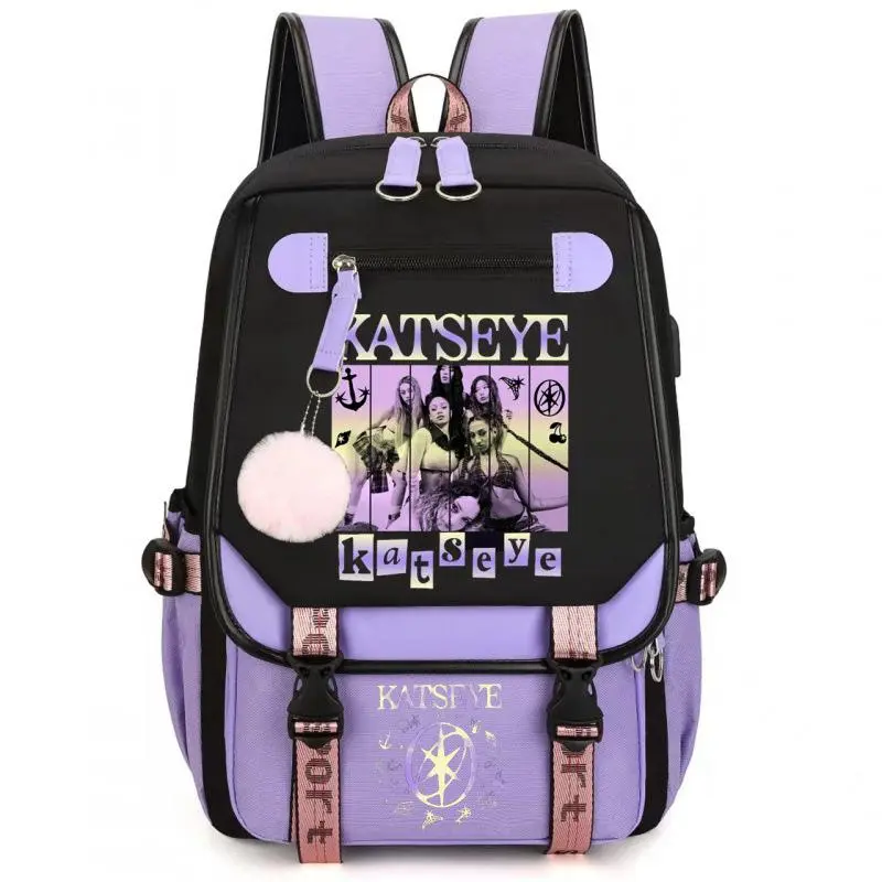 KATSEYE Backpack Merch Casual Laptop Backpack