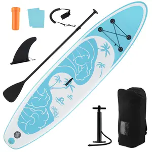 COSTWAY - 10/11 Feet Inflatable Stand Up Paddle Board with Premium SUP Accessories-S