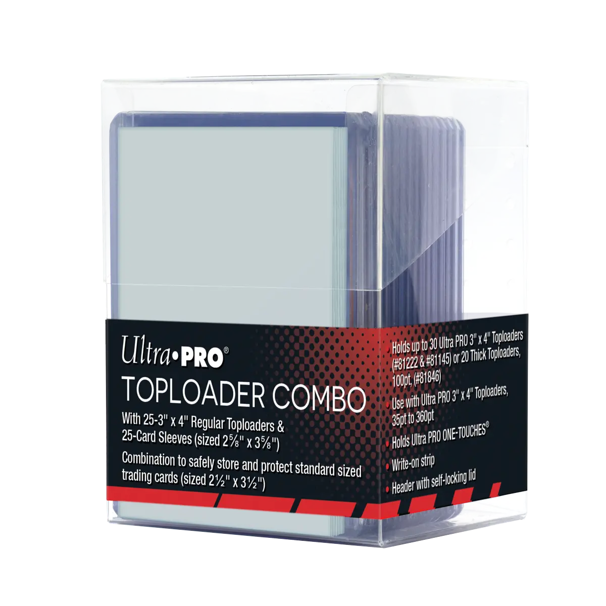 TOPLOADER® Sleeves and Sleeves Combo (25ct) with Clear Storage Box TOPLOADER® Sleeves and Sleeves Combo (25ct) with Clear Storage Box
