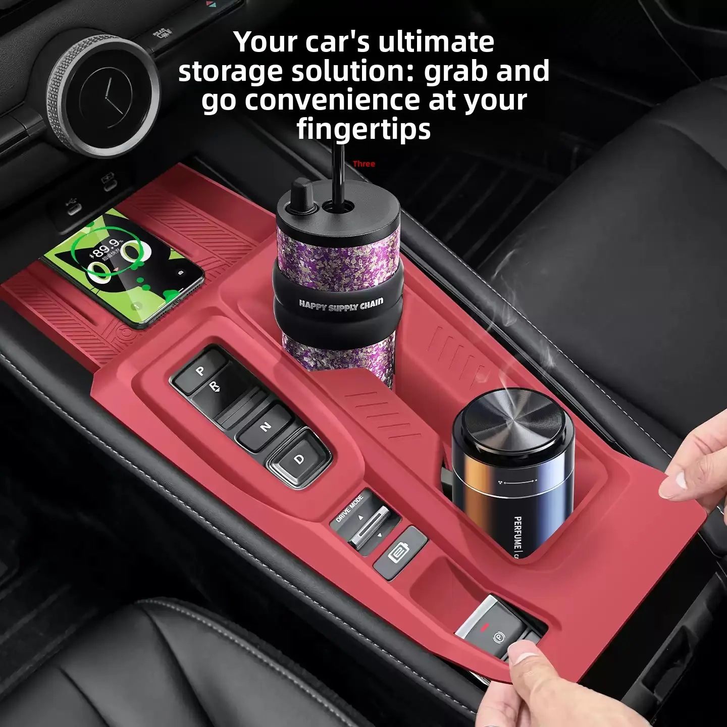 2023-2025 Honda Accord Center Console Silicone Mat Anti-Scratch Anti-Wear Static Adsorption Safe Silicone Storage Liner Pad